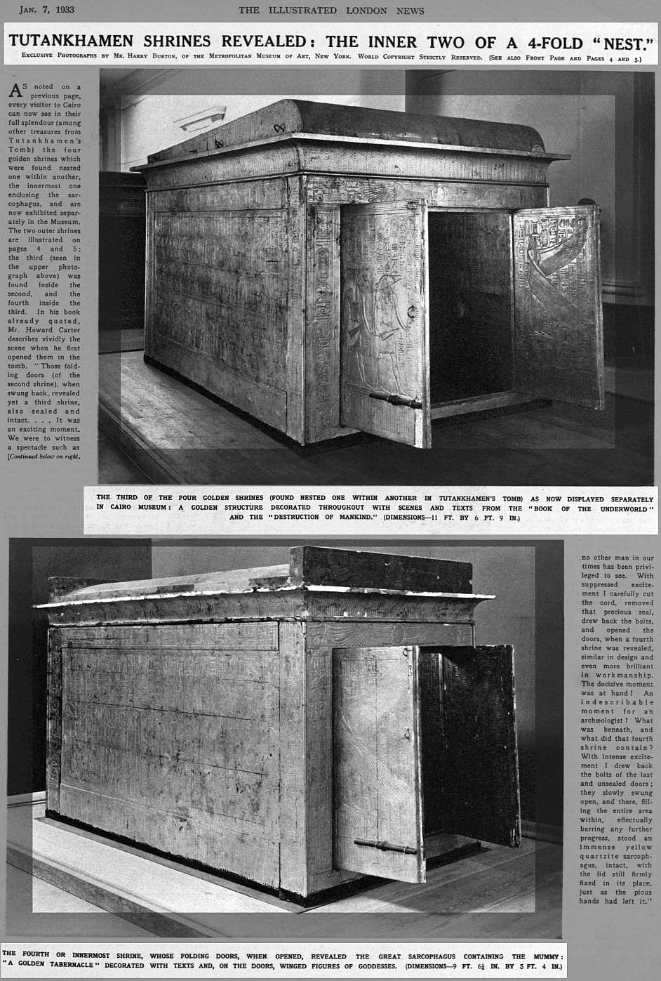 1933 tut shrines